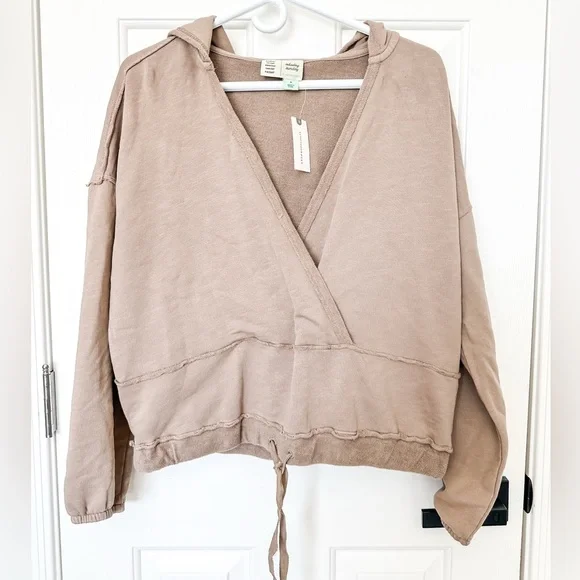 Anthropologie Saturday Sunday Sharon Hoodie Sweatshirt - Medium Tan - Picture 1 of 7